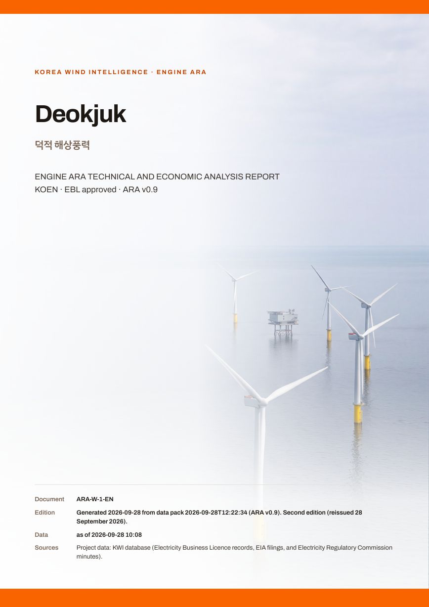 Deokjuk Engine ARA report cover, sample preview
