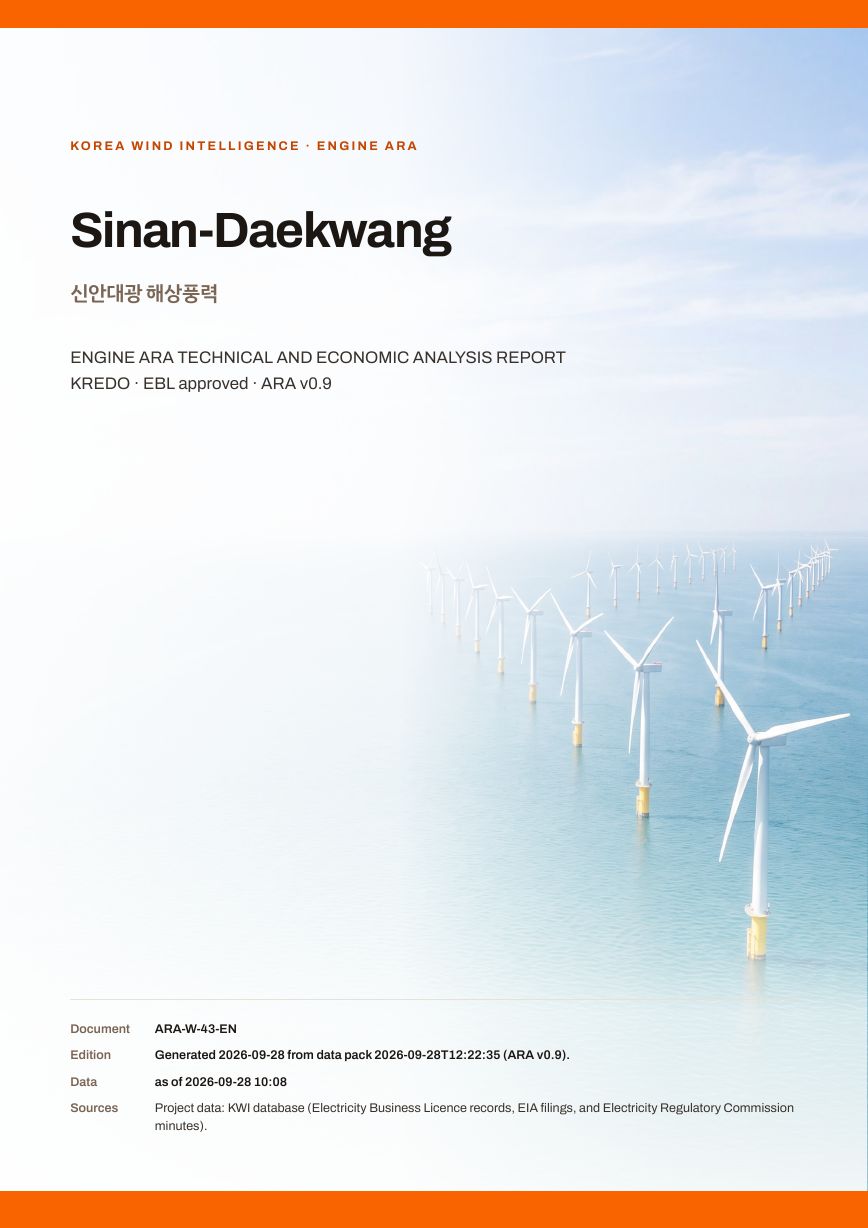 Sinan-Daekwang Engine ARA report cover, sample preview