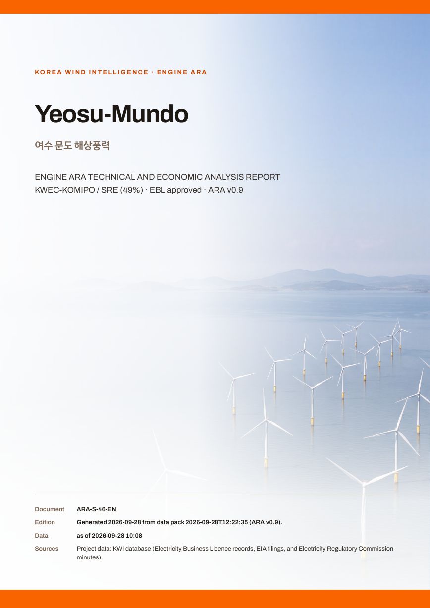 Yeosu-Mundo Engine ARA report cover, sample preview
