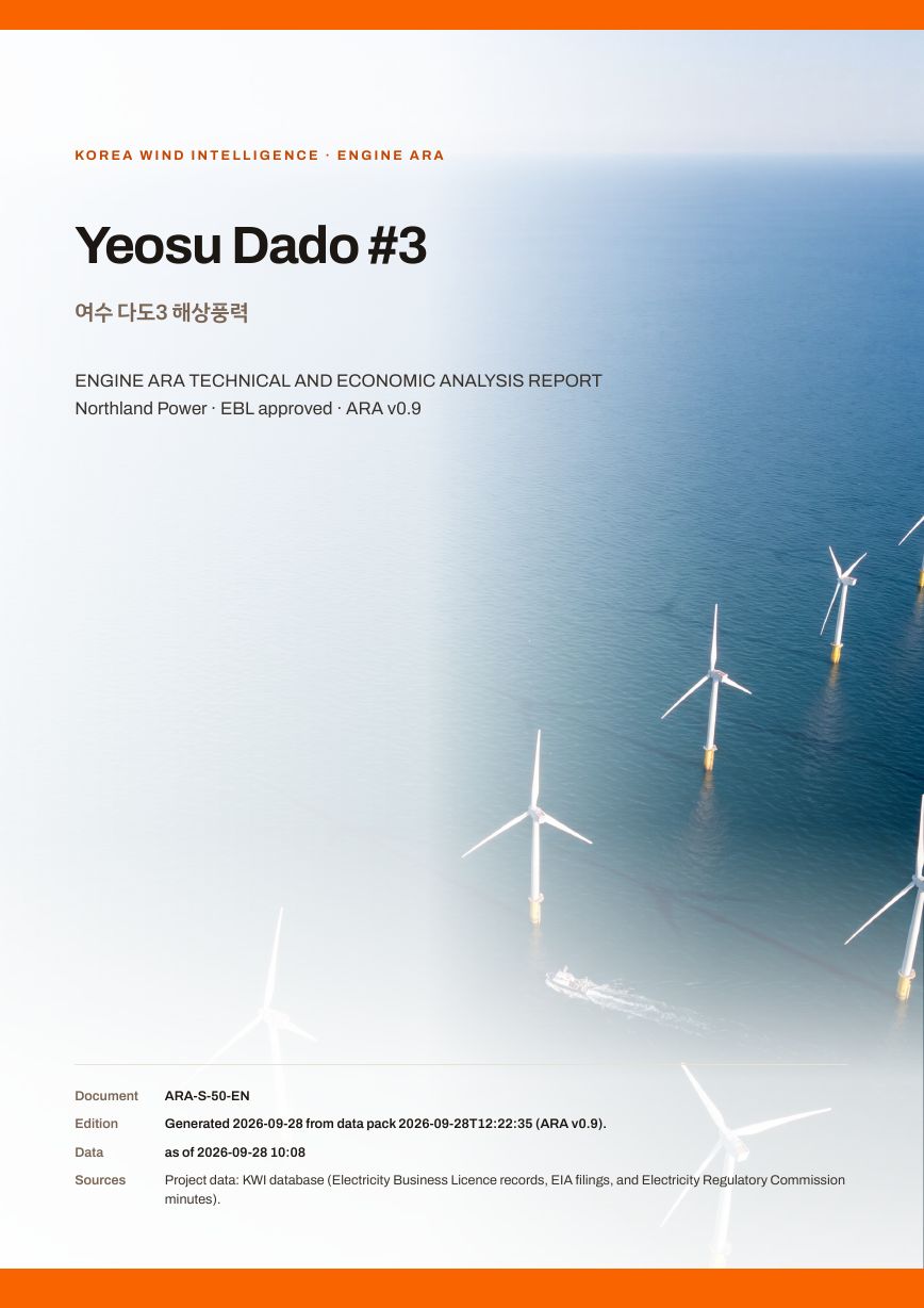 Yeosu Dado #3 Engine ARA report cover, sample preview