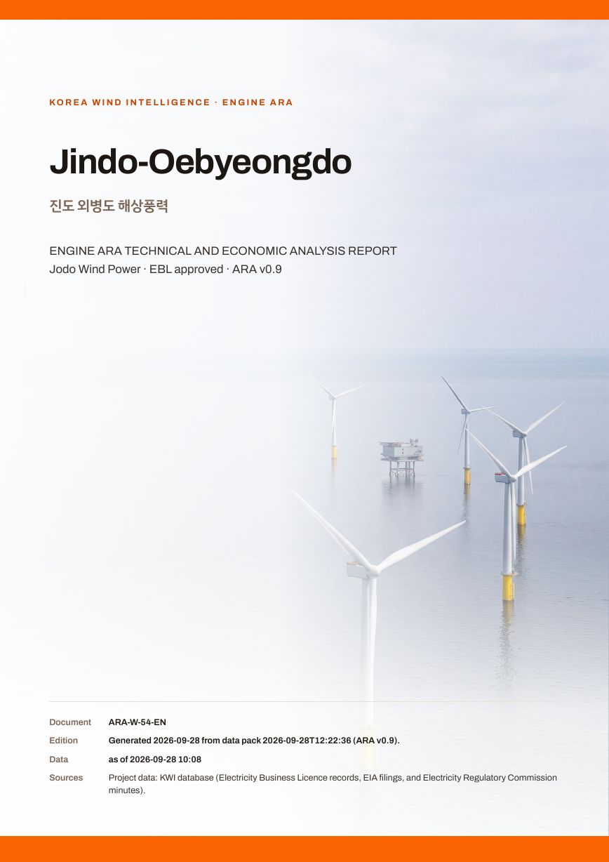 Jindo-Oebyeongdo Engine ARA report cover, sample preview