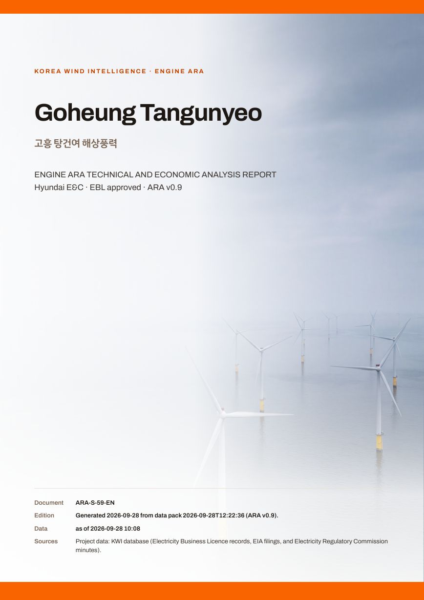 Goheung Tangunyeo Engine ARA report cover, sample preview
