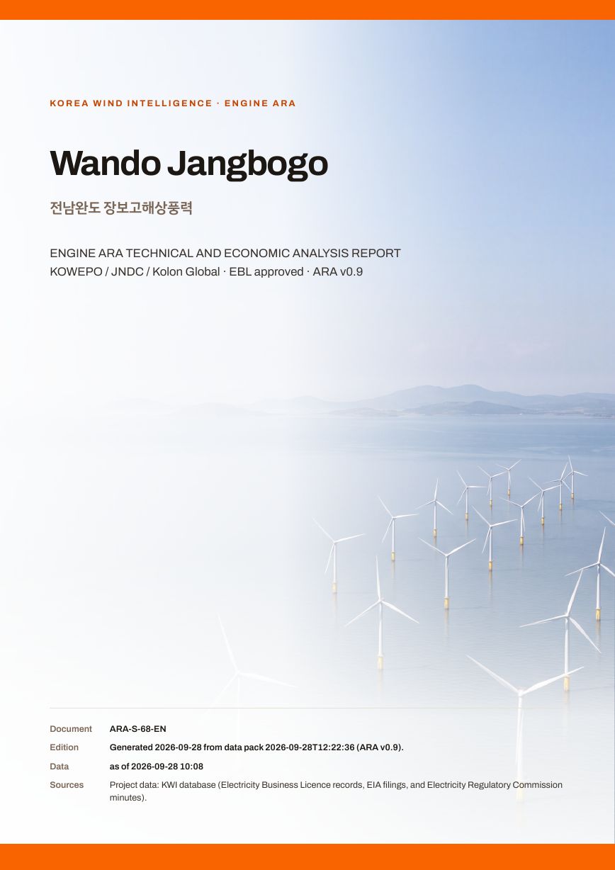 Wando Jangbogo Engine ARA report cover, sample preview