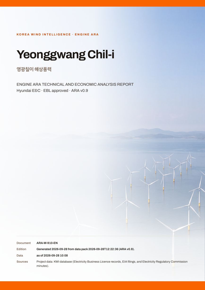 Yeonggwang Chil-i Engine ARA report cover, sample preview